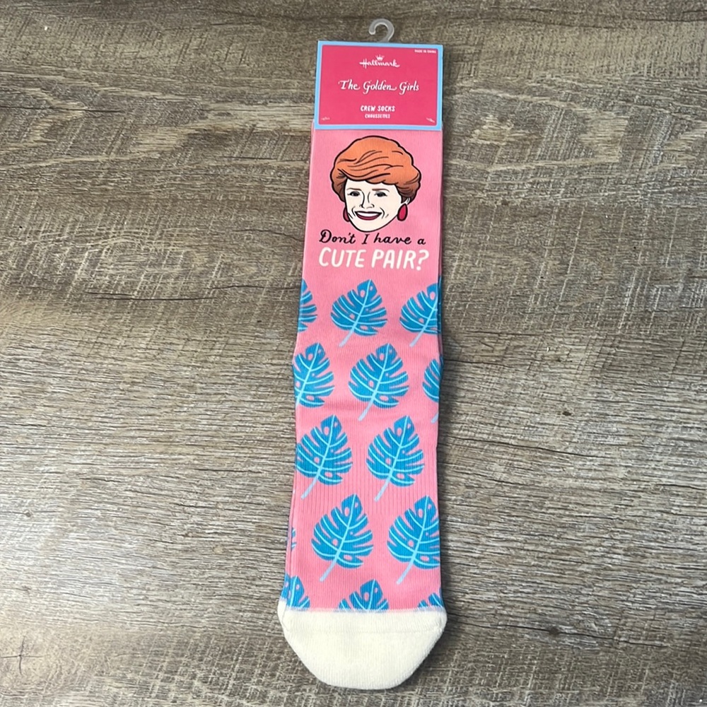 NWT Golden Girls Crew Socks OS